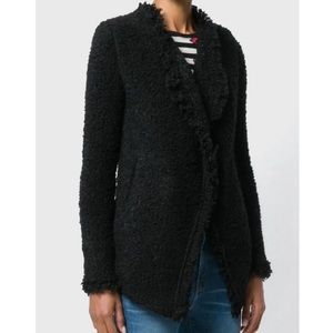 IRO black Campbell loop knit jacket sz 40 or 8